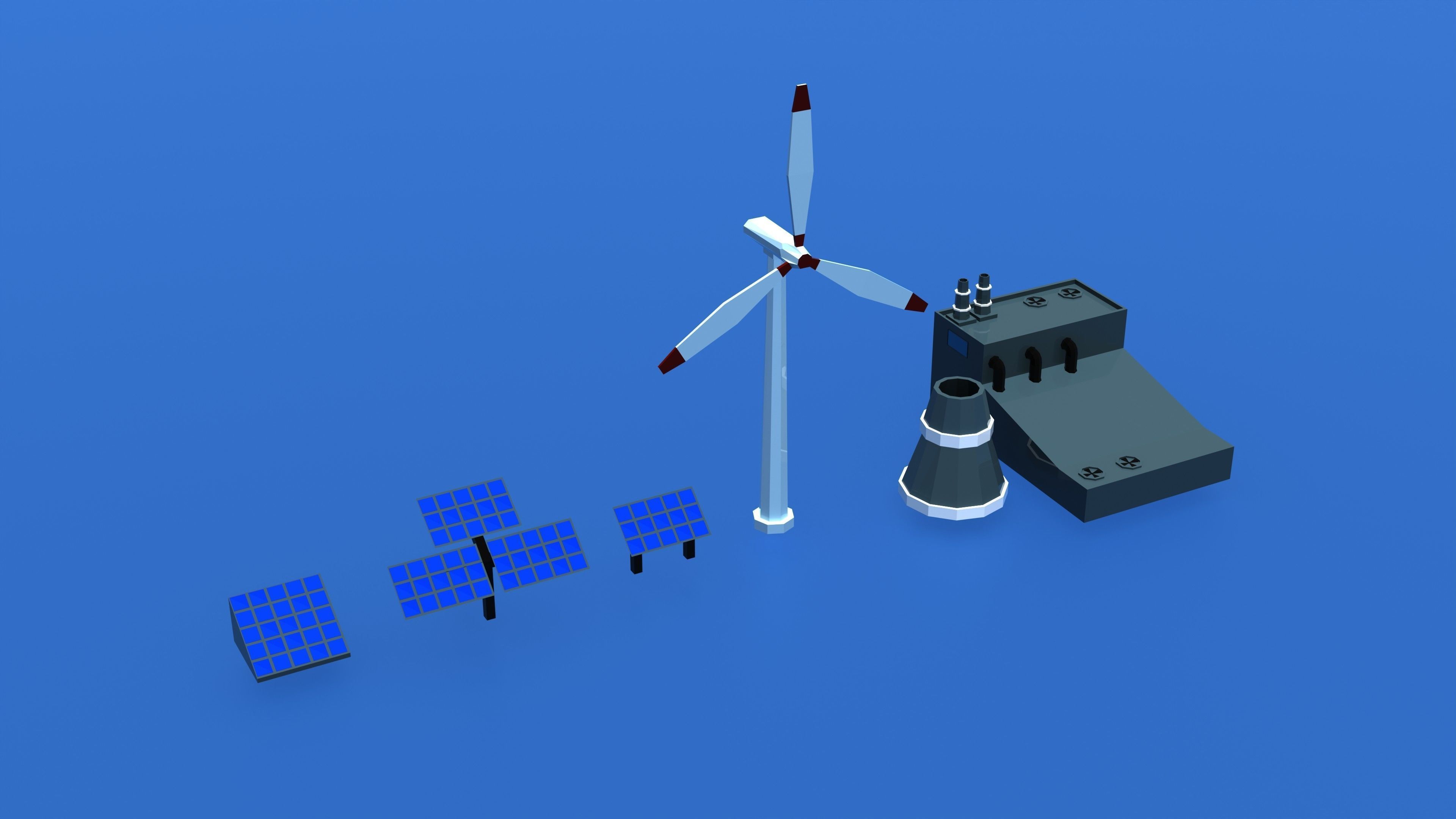 Ultimate Low Poly City Pack 3D  Low-poly 3D model_10