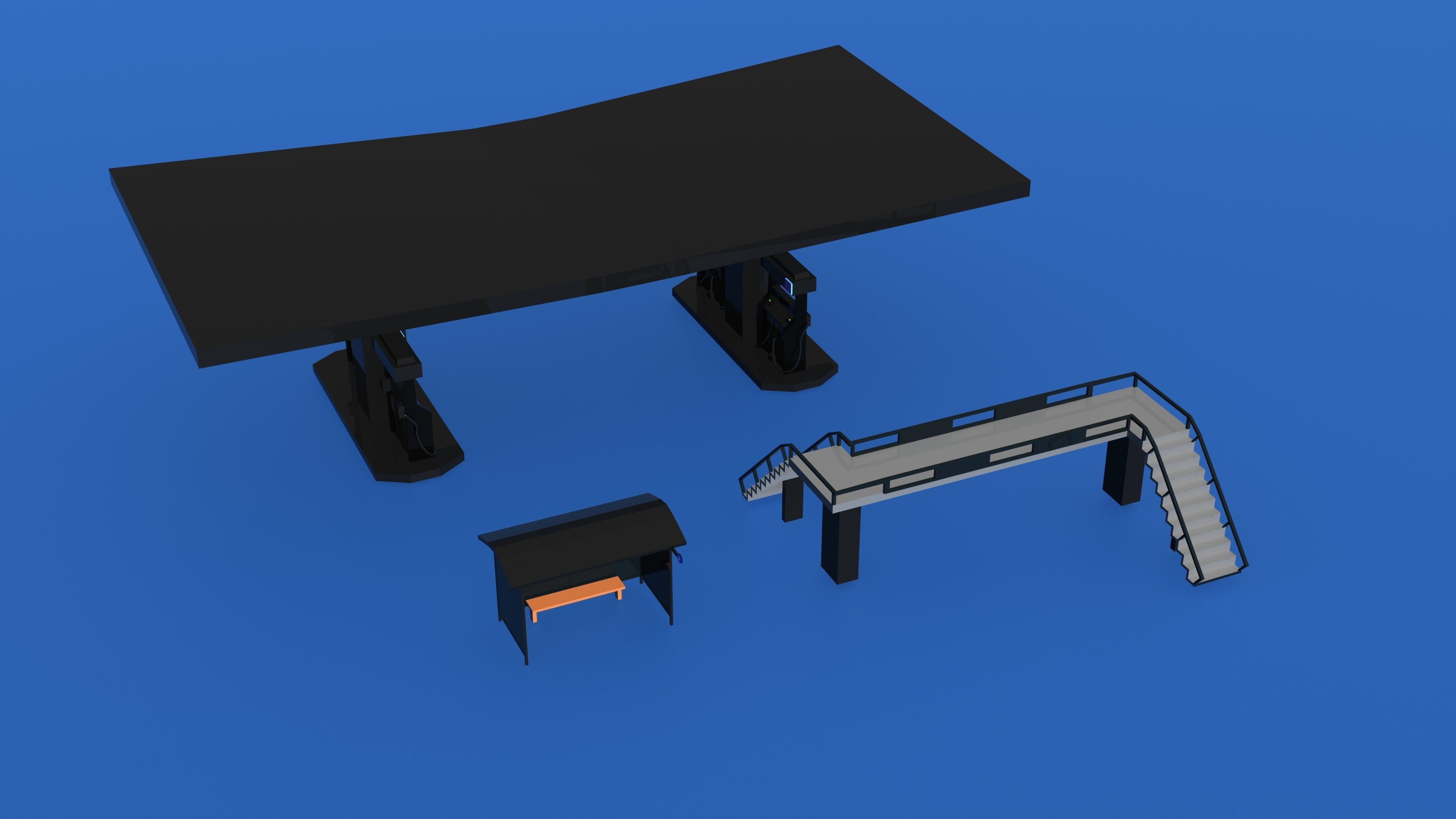 Ultimate Low Poly City Pack 3D  Low-poly 3D model_13