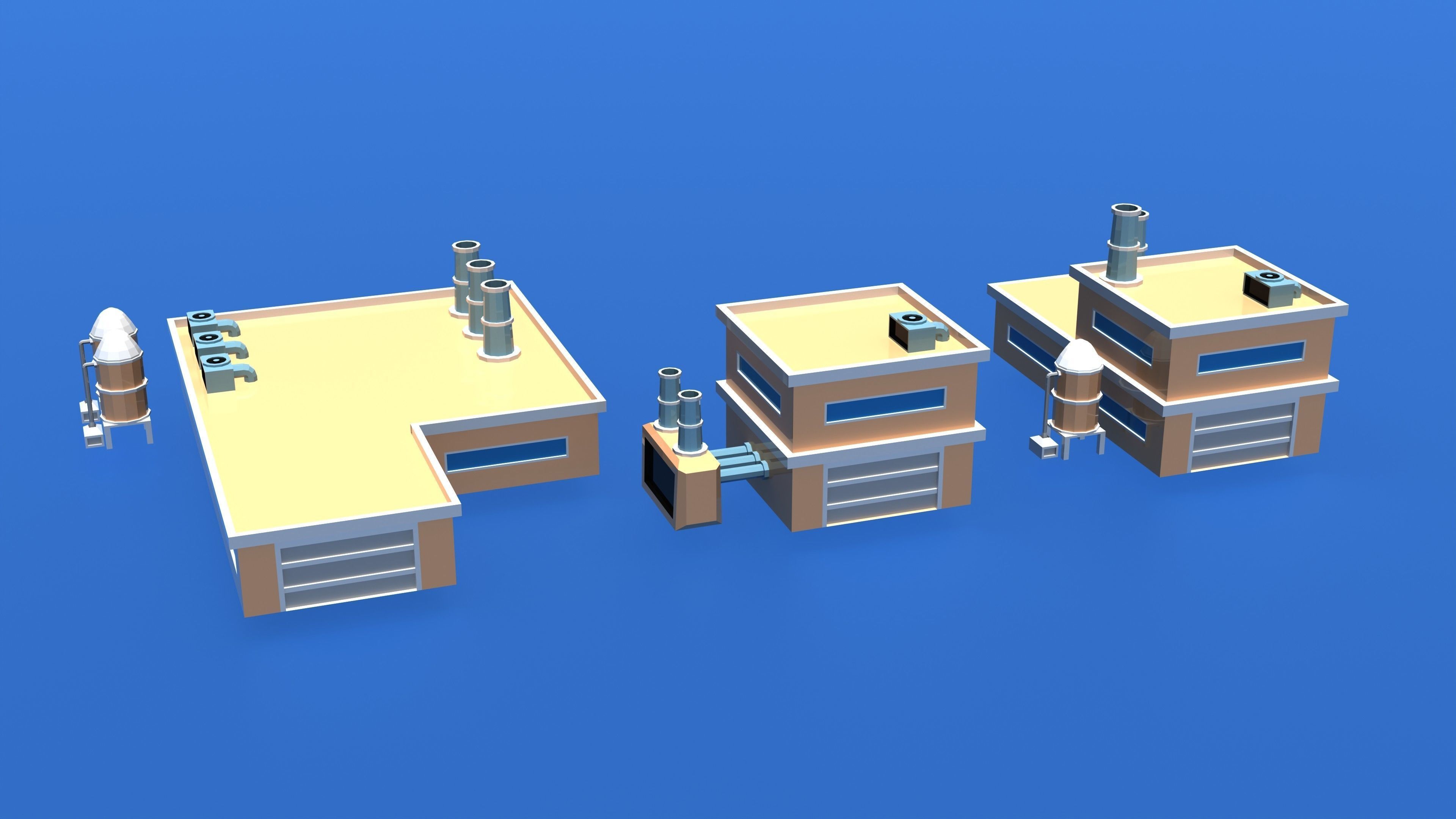 Ultimate Low Poly City Pack 3D  Low-poly 3D model_8