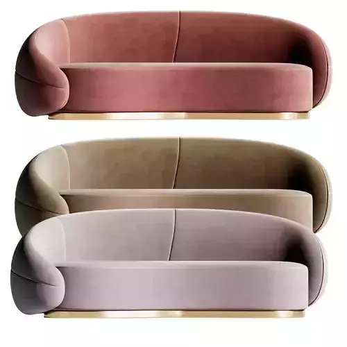 Snowglobs Austin Curved Sofa Modelo