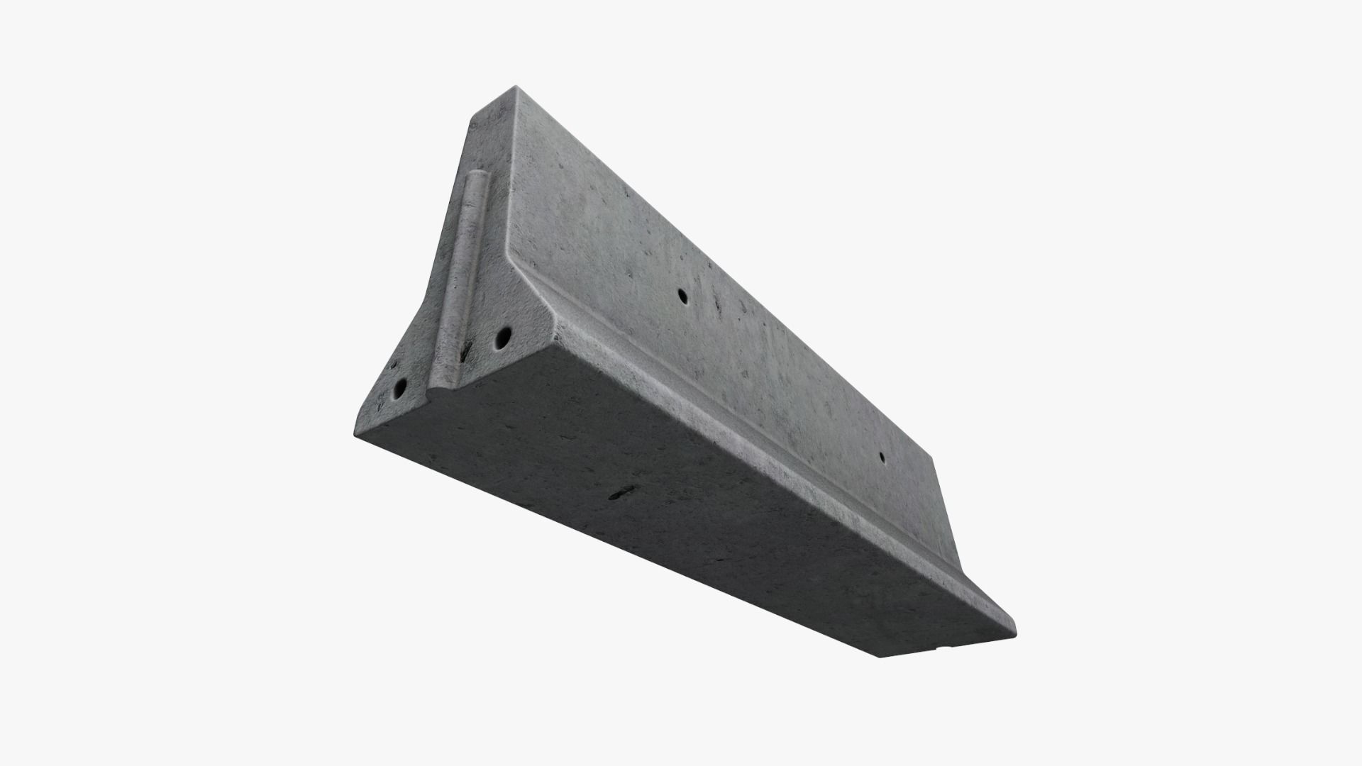 Road Traffic Barrier 01 Low-poly 3D model_7