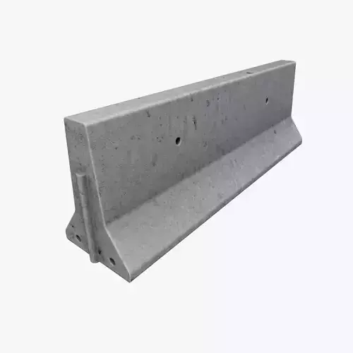 Road Traffic Barrier 01 Low-poly 3D model