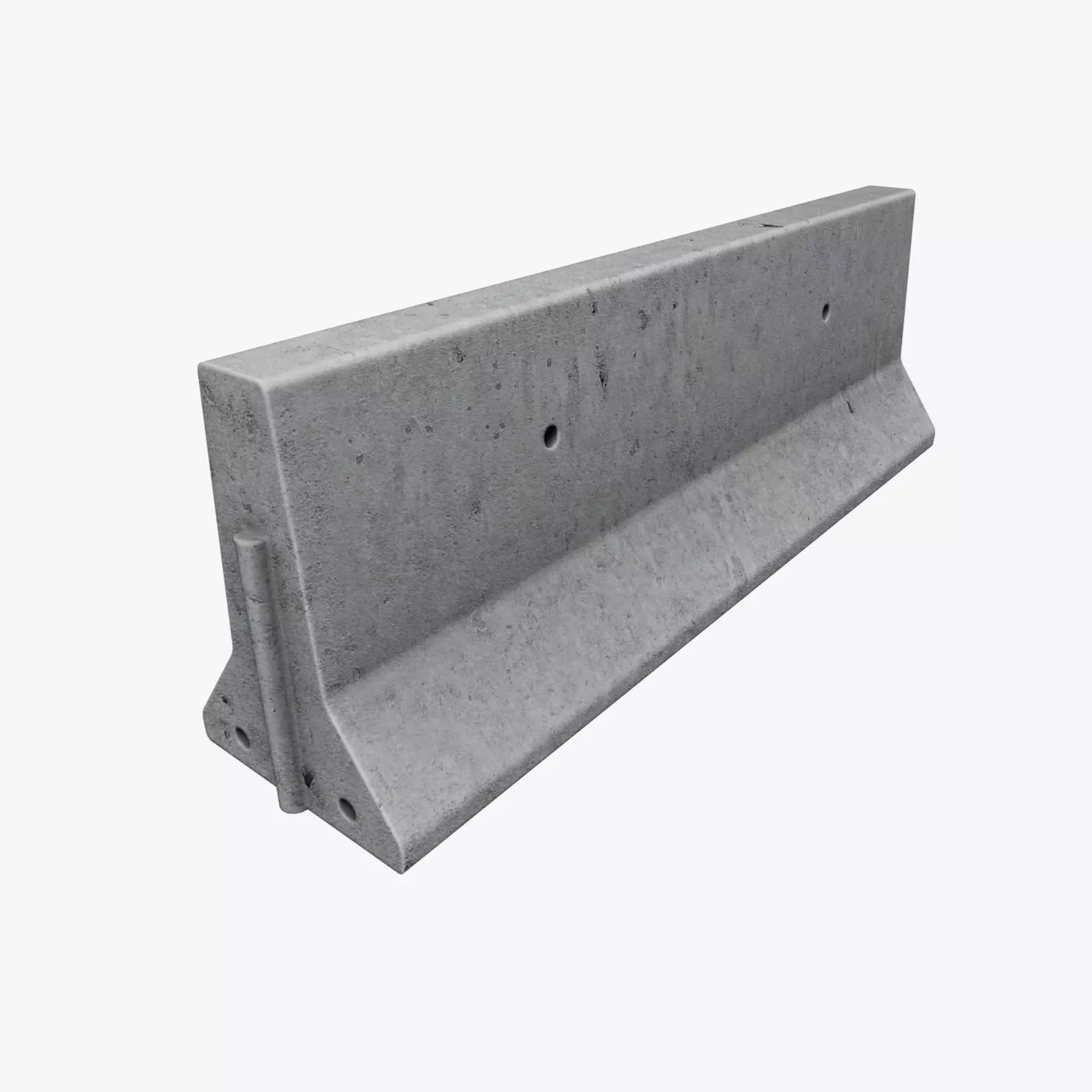 Road Traffic Barrier 01 Low-poly 3D model_0