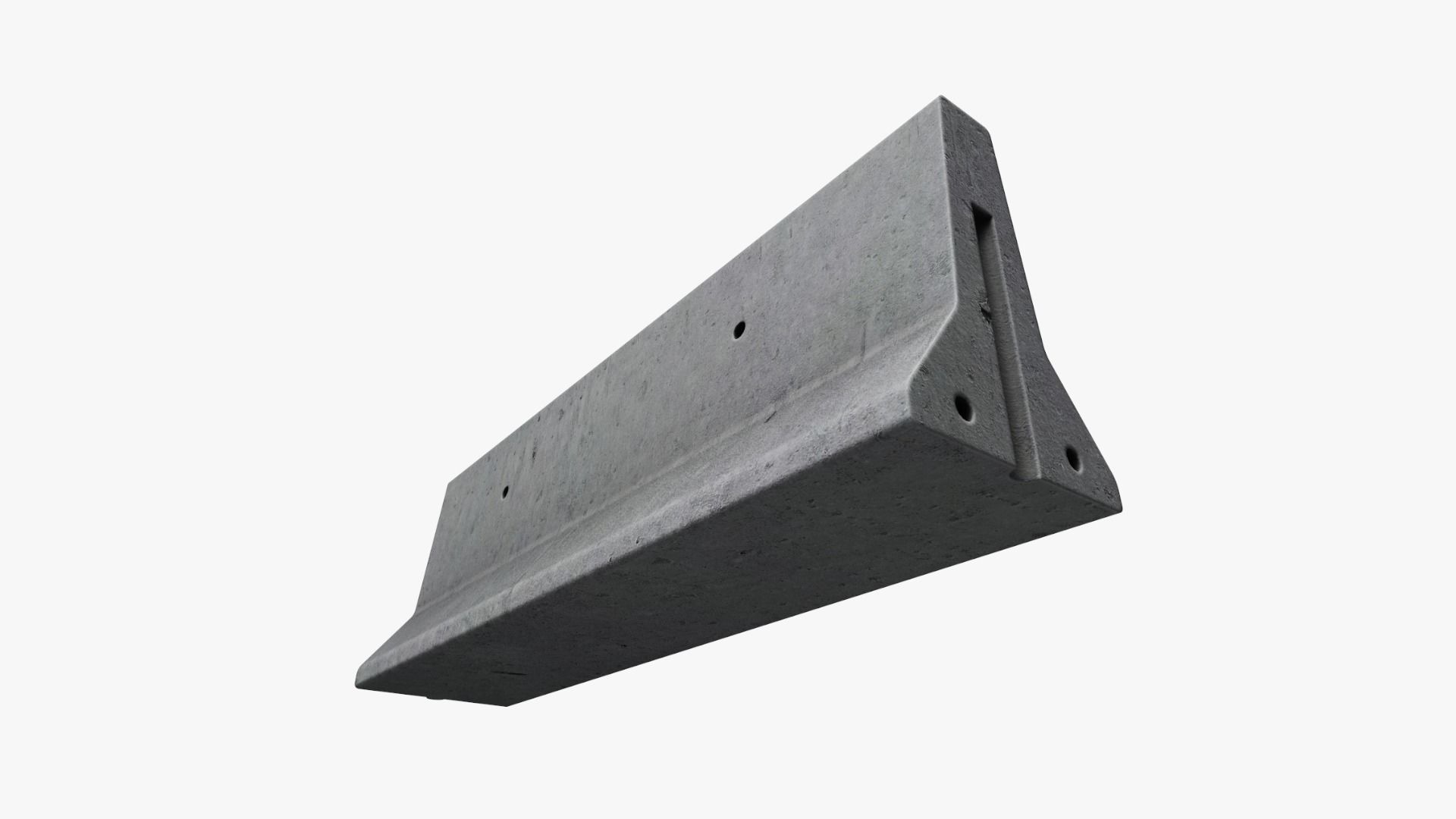 Road Traffic Barrier 01 Low-poly 3D model_8