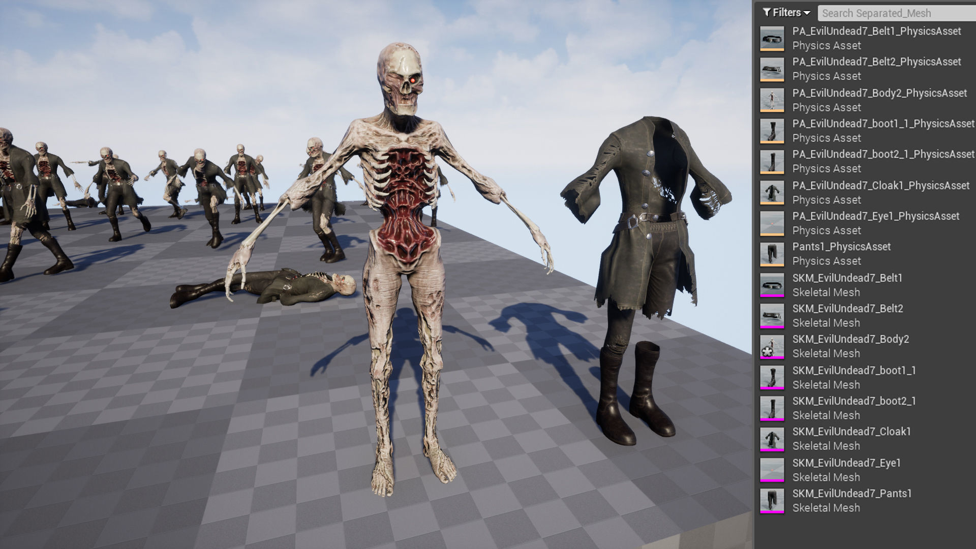 Evil Undead 7 Low-poly 3D model_19