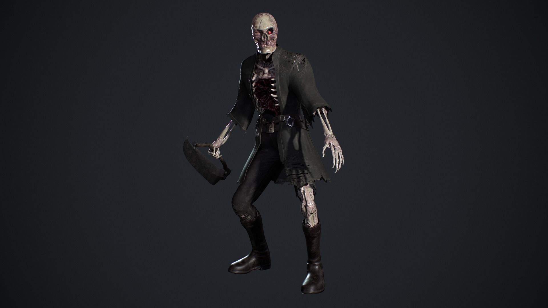 Evil Undead 7 Low-poly 3D model_10