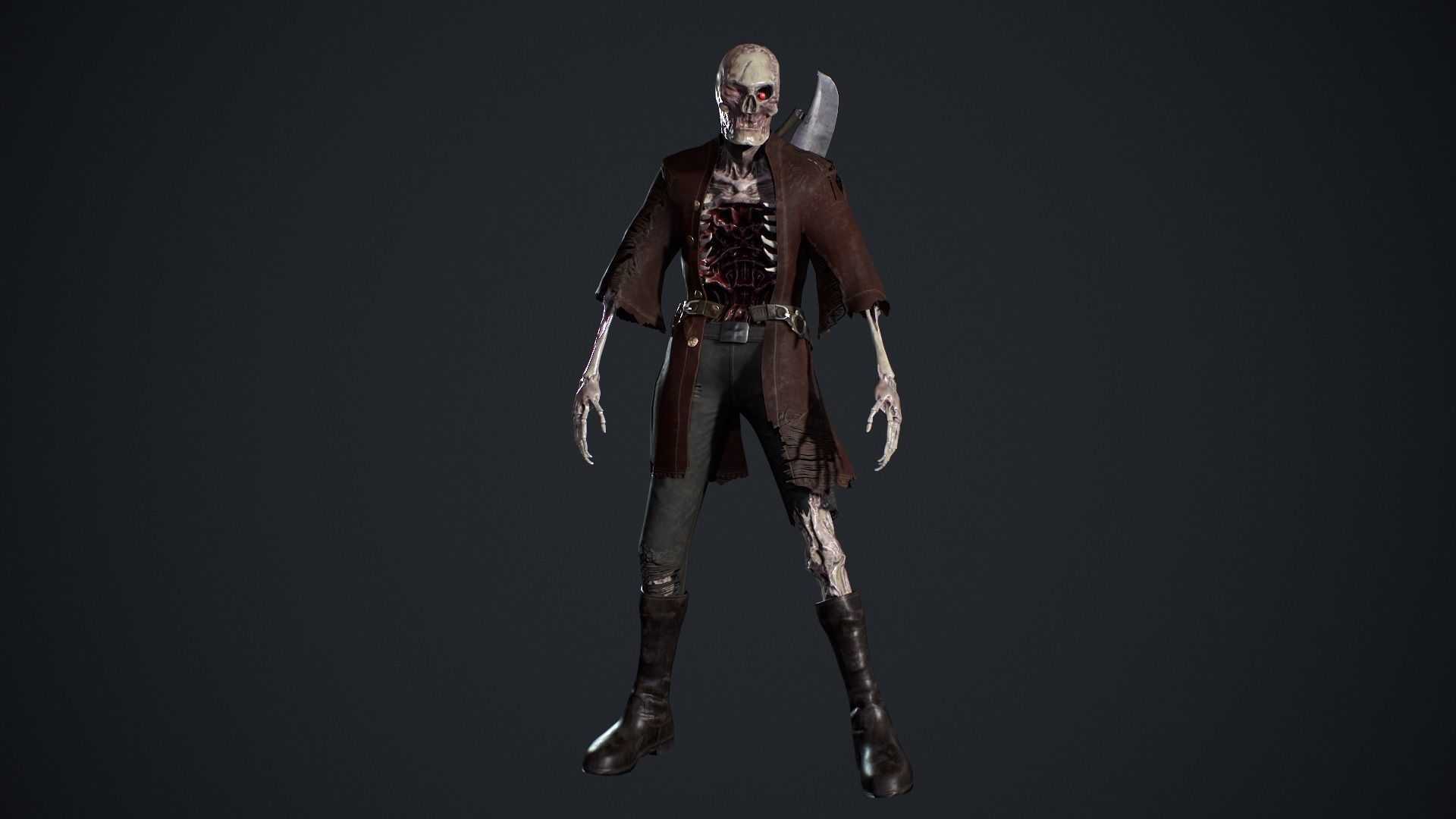 Evil Undead 7 Low-poly 3D model_12