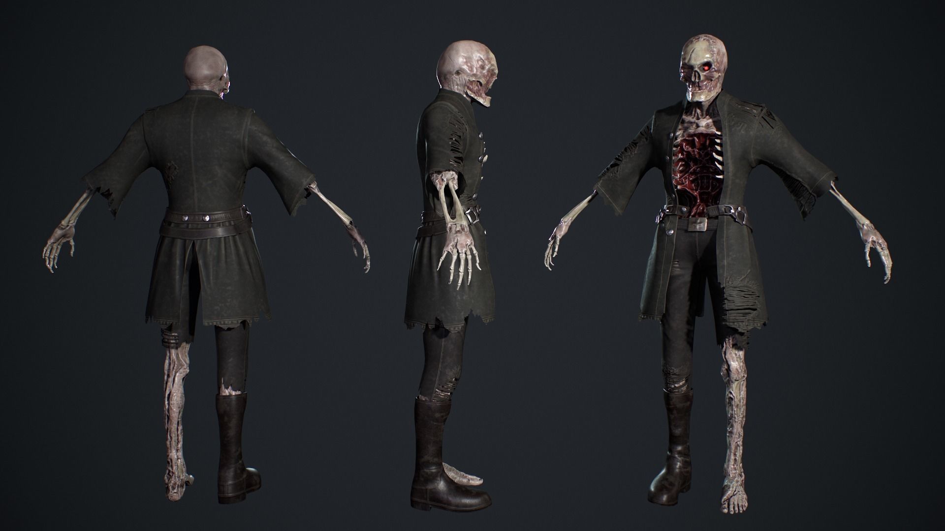 Evil Undead 7 Low-poly 3D model_5