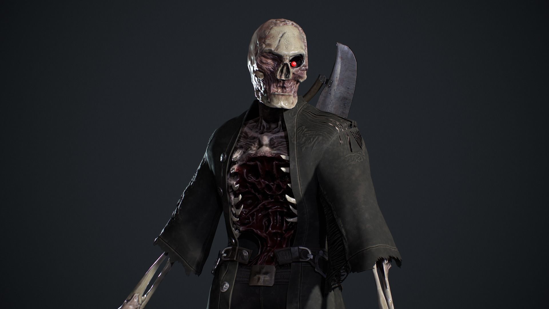 Evil Undead 7 Low-poly 3D model_14
