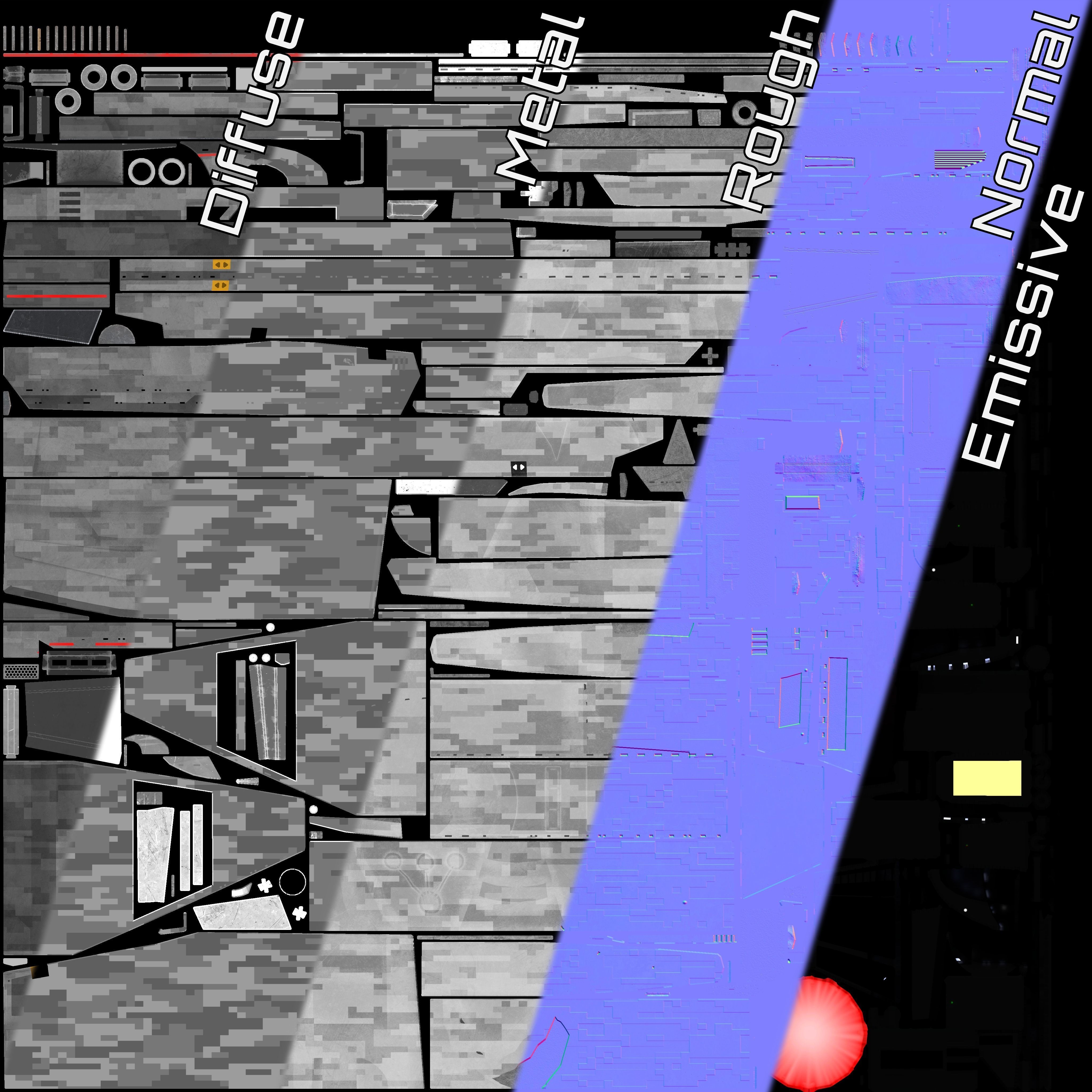 Star Trek Engle-Class Starship Low-poly 3D model_1