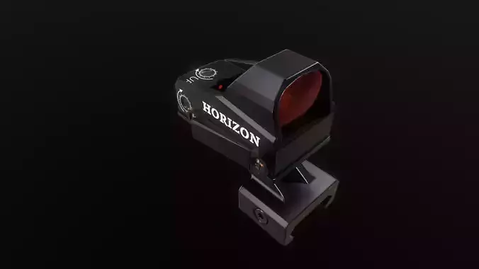 Micro Reflex Sight Low-poly 3D model