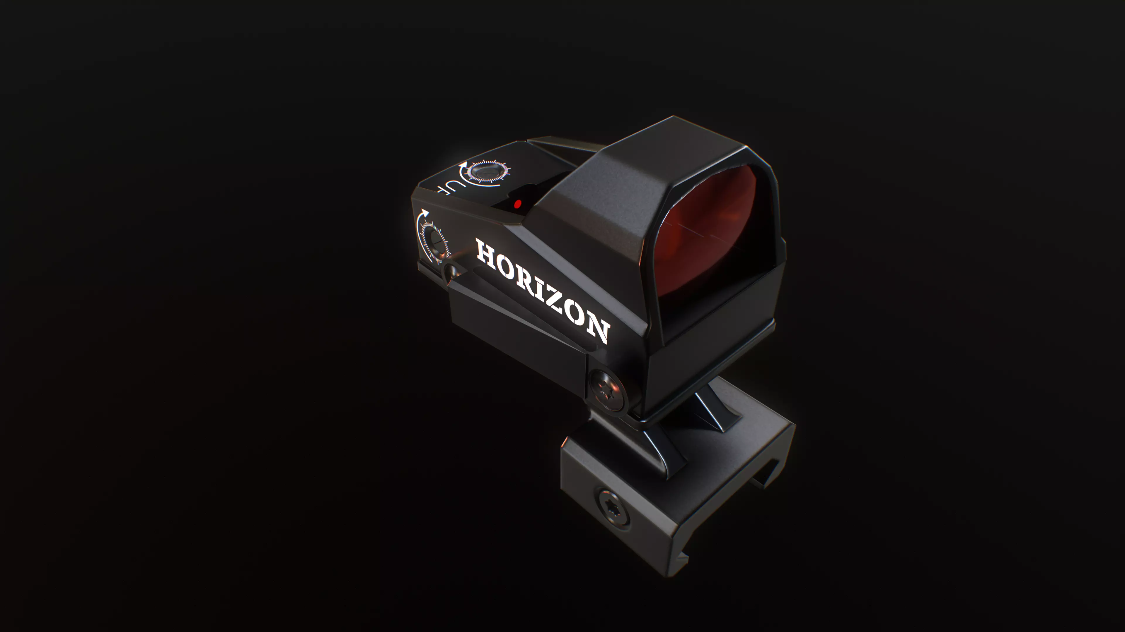 Micro Reflex Sight Low-poly 3D model