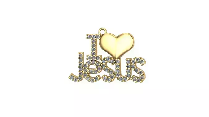 Pingente I love jesus
