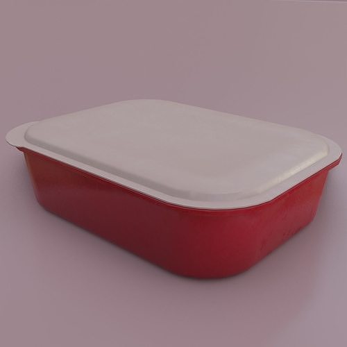Food Container Game-Ready 3D model  Low-poly 3D model