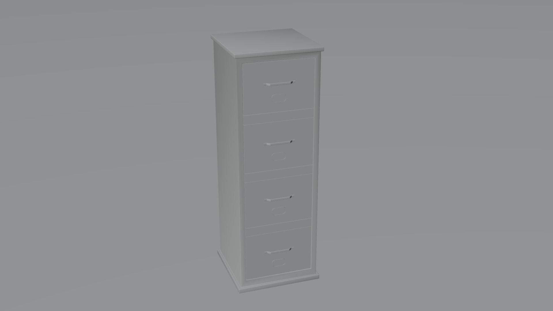 File Cabinet L From File Cabinet Asset Low-poly 3D model_5