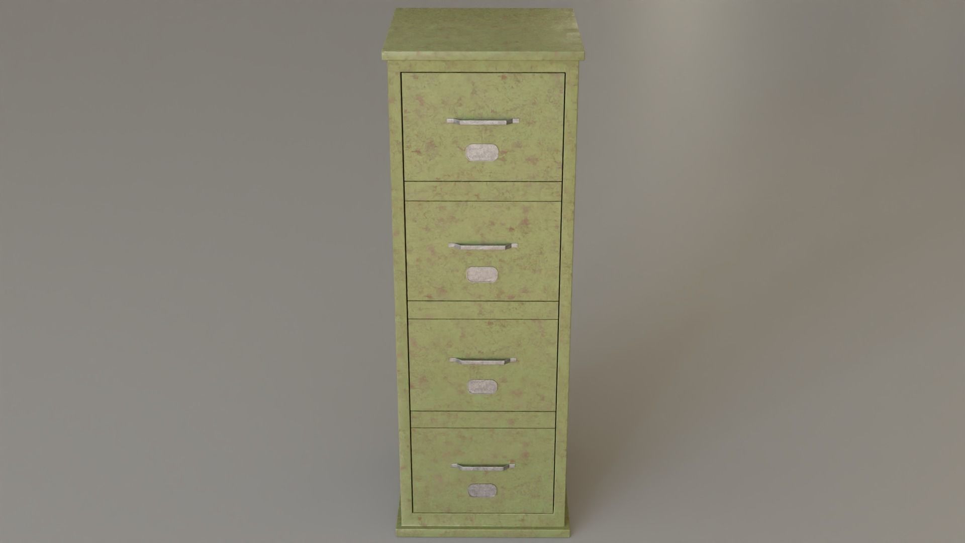 File Cabinet L From File Cabinet Asset Low-poly 3D model_2