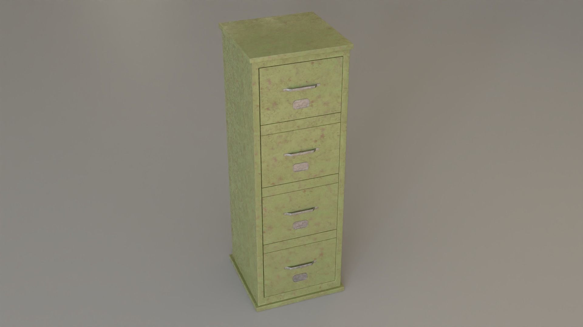 File Cabinet L From File Cabinet Asset Low-poly 3D model_4