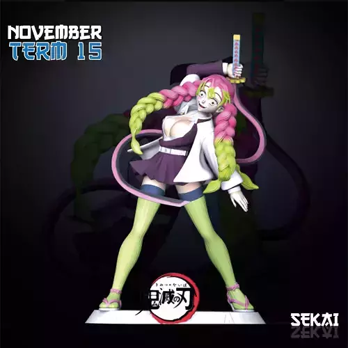 Mitsuri Kanroji Sculpture Sekai 3D Models Ready for 3D printing 3D print model