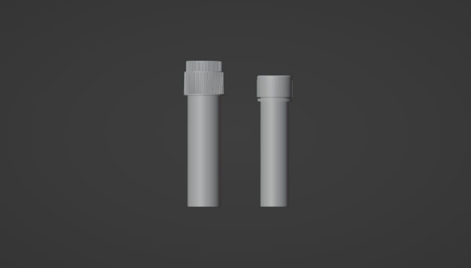 Cryogenic Storage Vials 2mL and 3mL 3D model_3