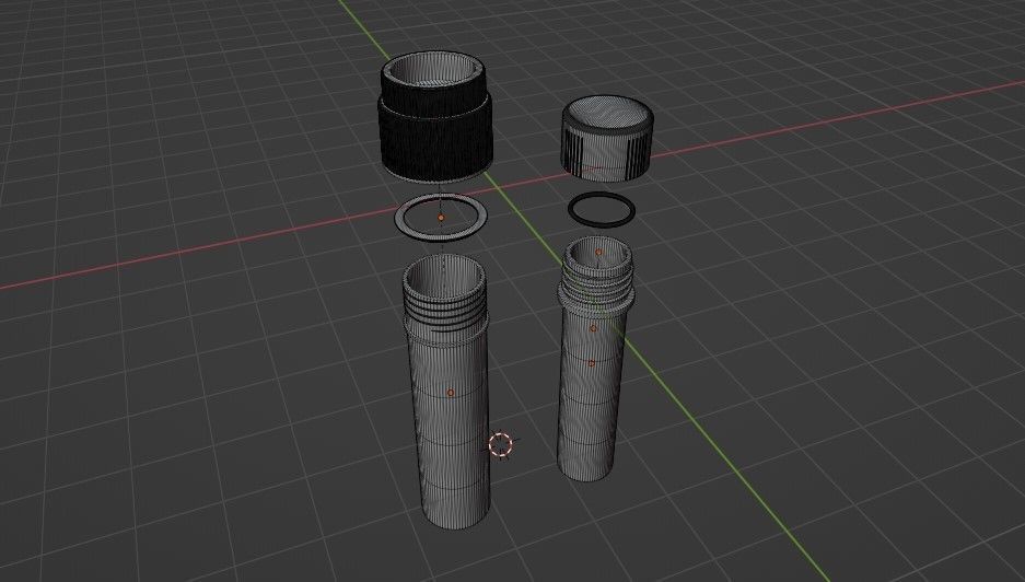 Cryogenic Storage Vials 2mL and 3mL 3D model_11