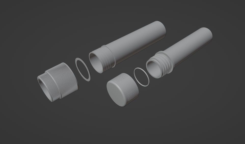 Cryogenic Storage Vials 2mL and 3mL 3D model_5