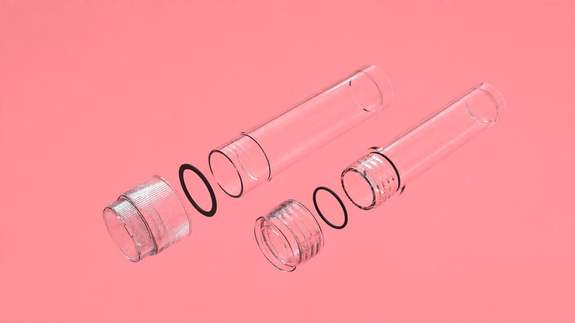 Cryogenic Storage Vials 2mL and 3mL 3D model_1