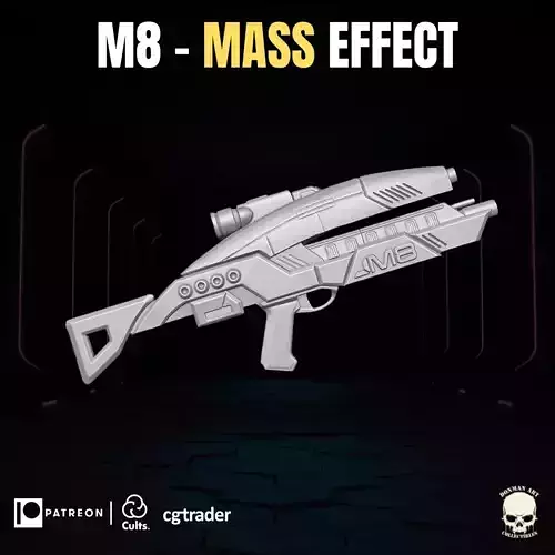 M8 Mass Effect fan Art 3D printable File For Action Figures