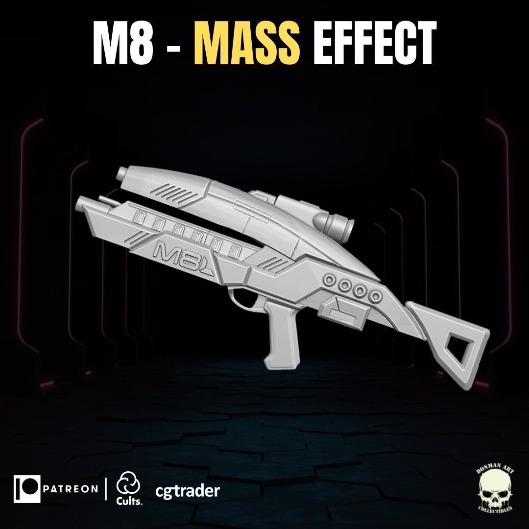 M8 Mass Effect fan Art 3D printable File For Action Figures 3D print model_12