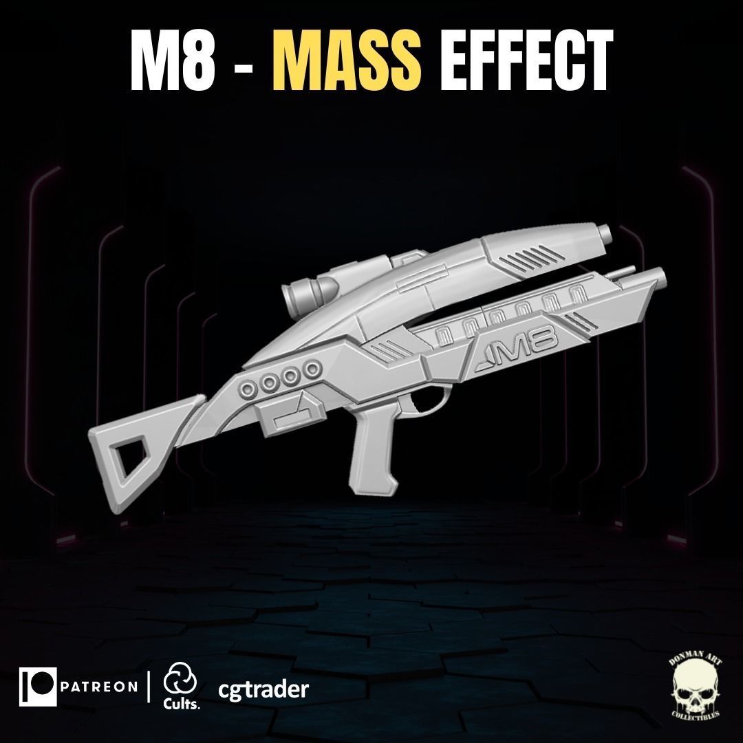 M8 Mass Effect fan Art 3D printable File For Action Figures 3D print model_10
