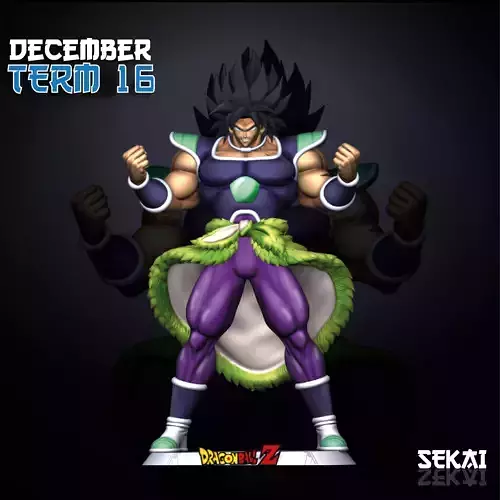 Broly Sculpture Sekai 3D Models Ready for 3D printing