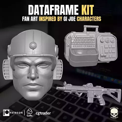 Dataframe Kit 3D printable File For Action Figures 3D print model