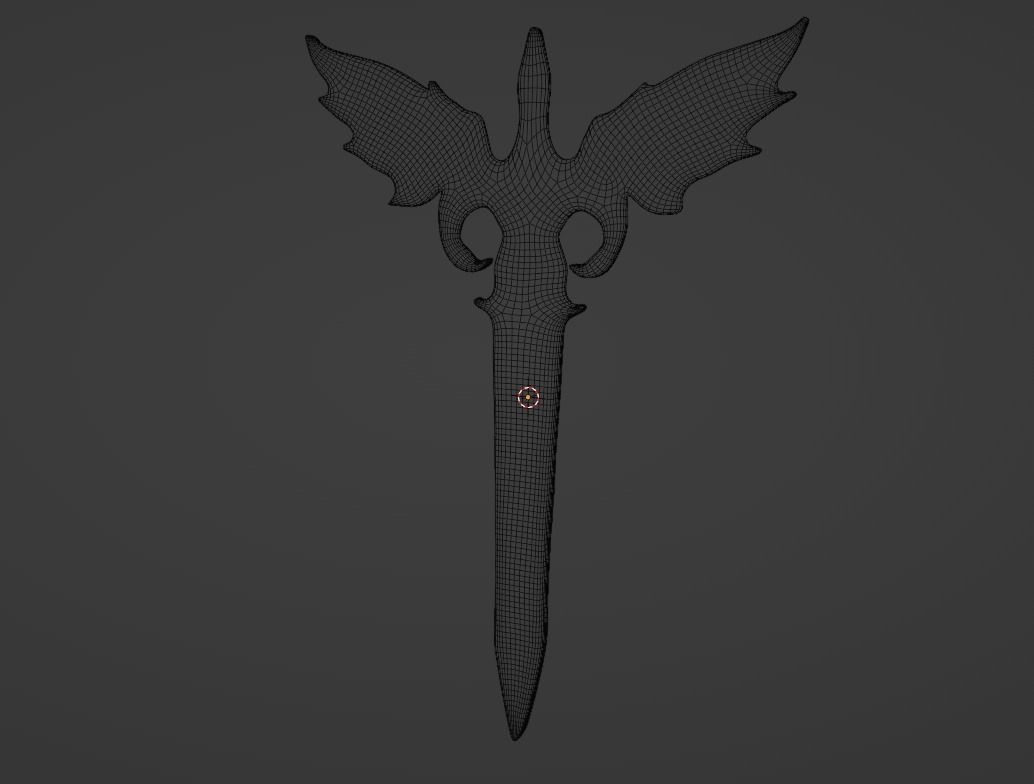 Winged Dagger Weapon - Low Poly Asset Low-poly 3D model Low-poly 3D model_5