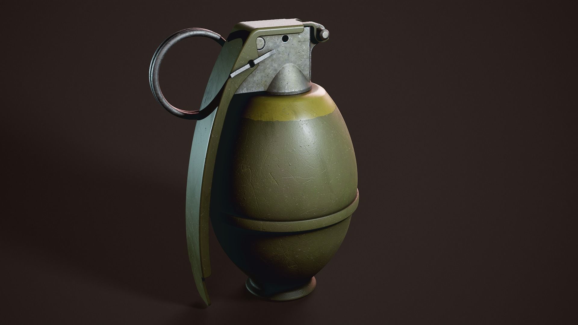 M26 grenade Low-poly 3D model_2