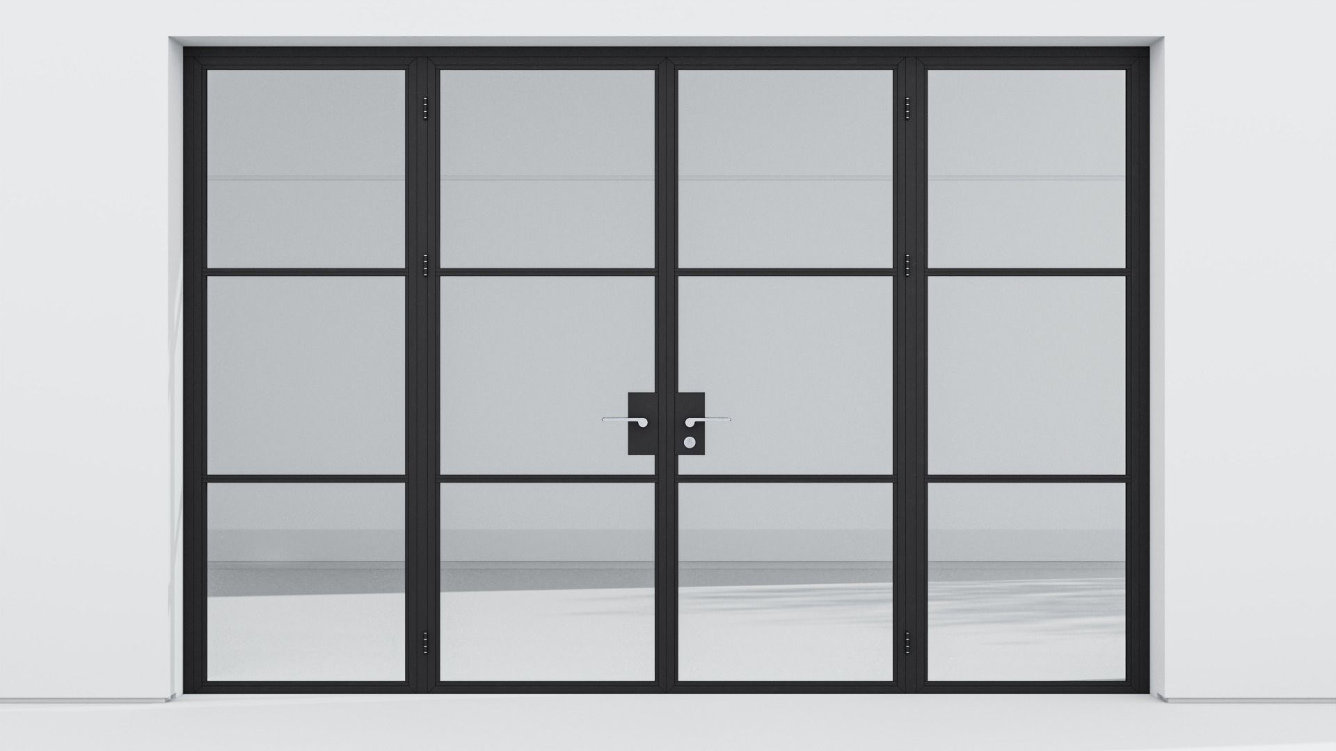 Aluminium door 169 3D model_2