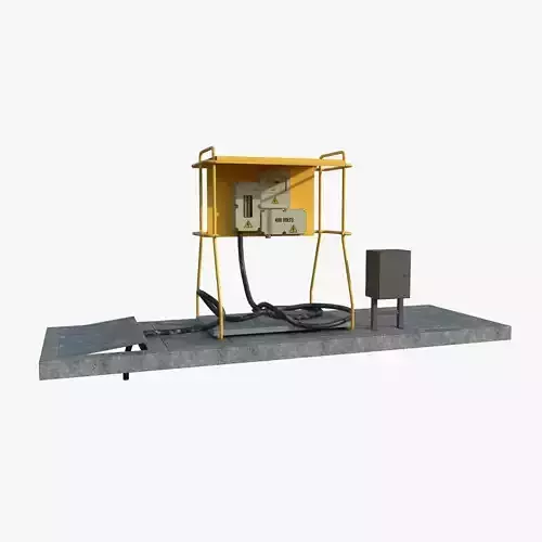 Electrical Ground Box Low-poly 3D model
