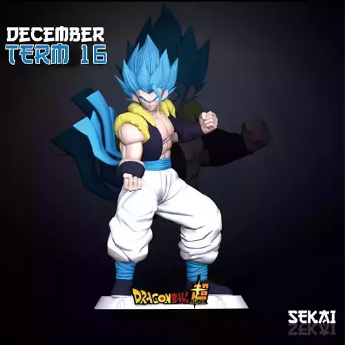 Gogeta Sculpture Sekai 3D Models Ready for 3D printing