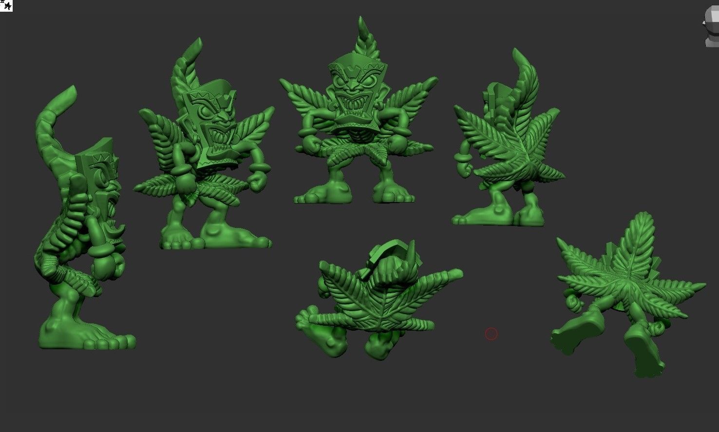 marihuano personaje 5 3D print model_1