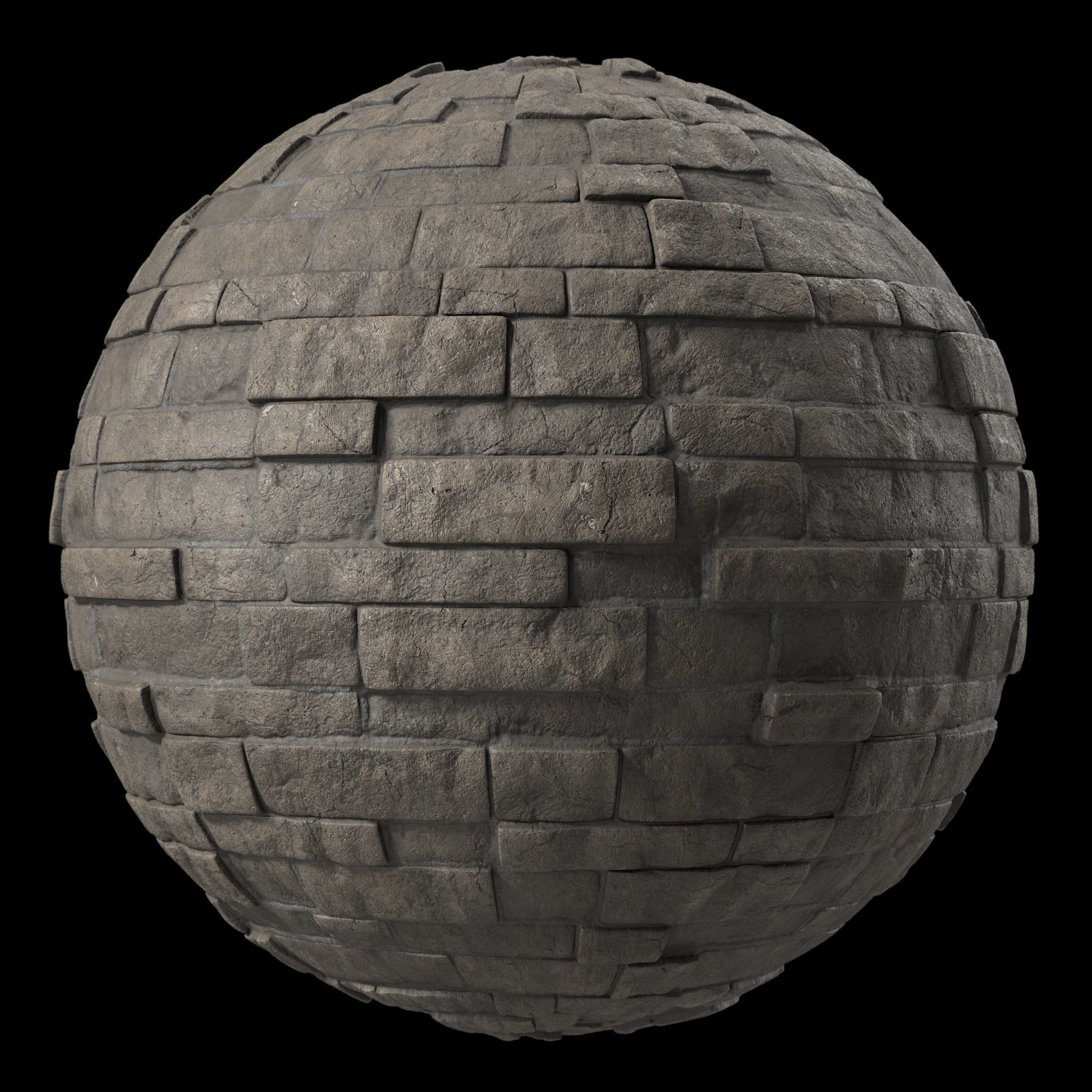 Stone Wall Materials 41- Stone walls Sbsar Pbr 4k Seamless Texture_3