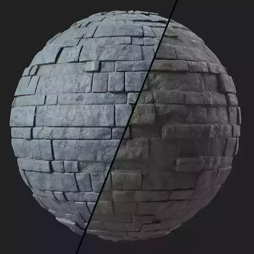 Stone Wall Materials 41- Stone walls Sbsar Pbr 4k Seamless
