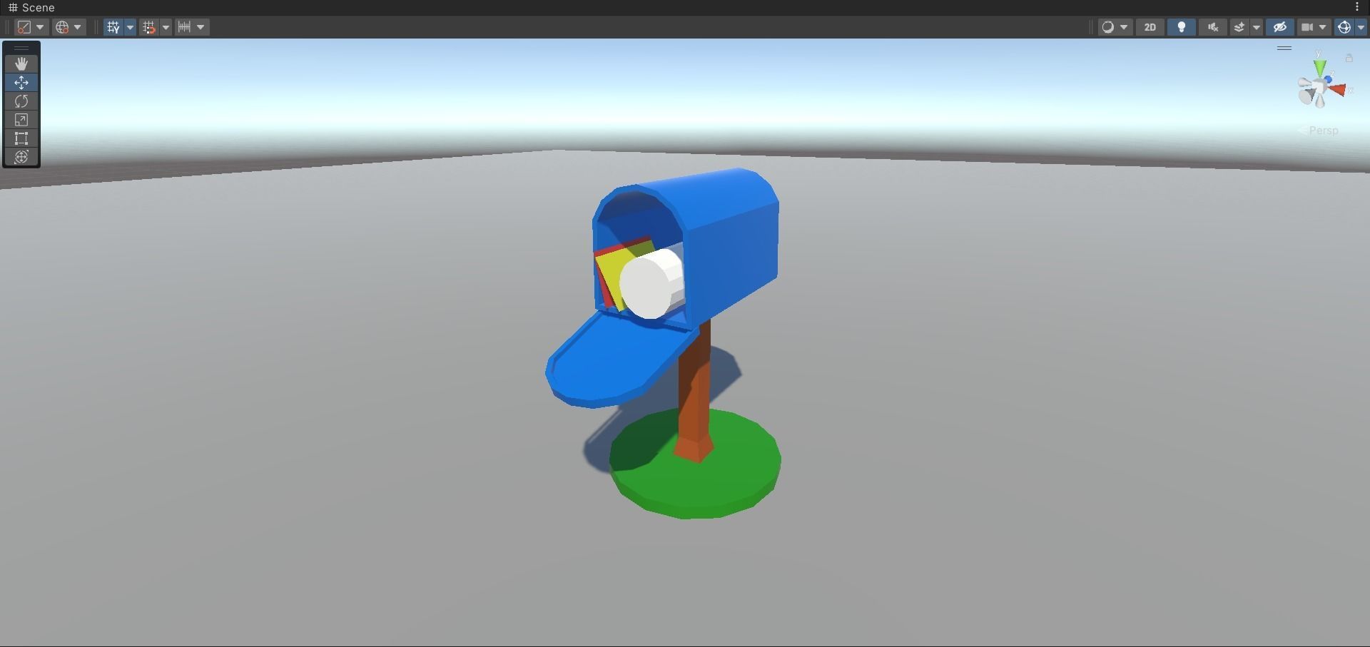 Home Mail Box Low-poly 3D model_1