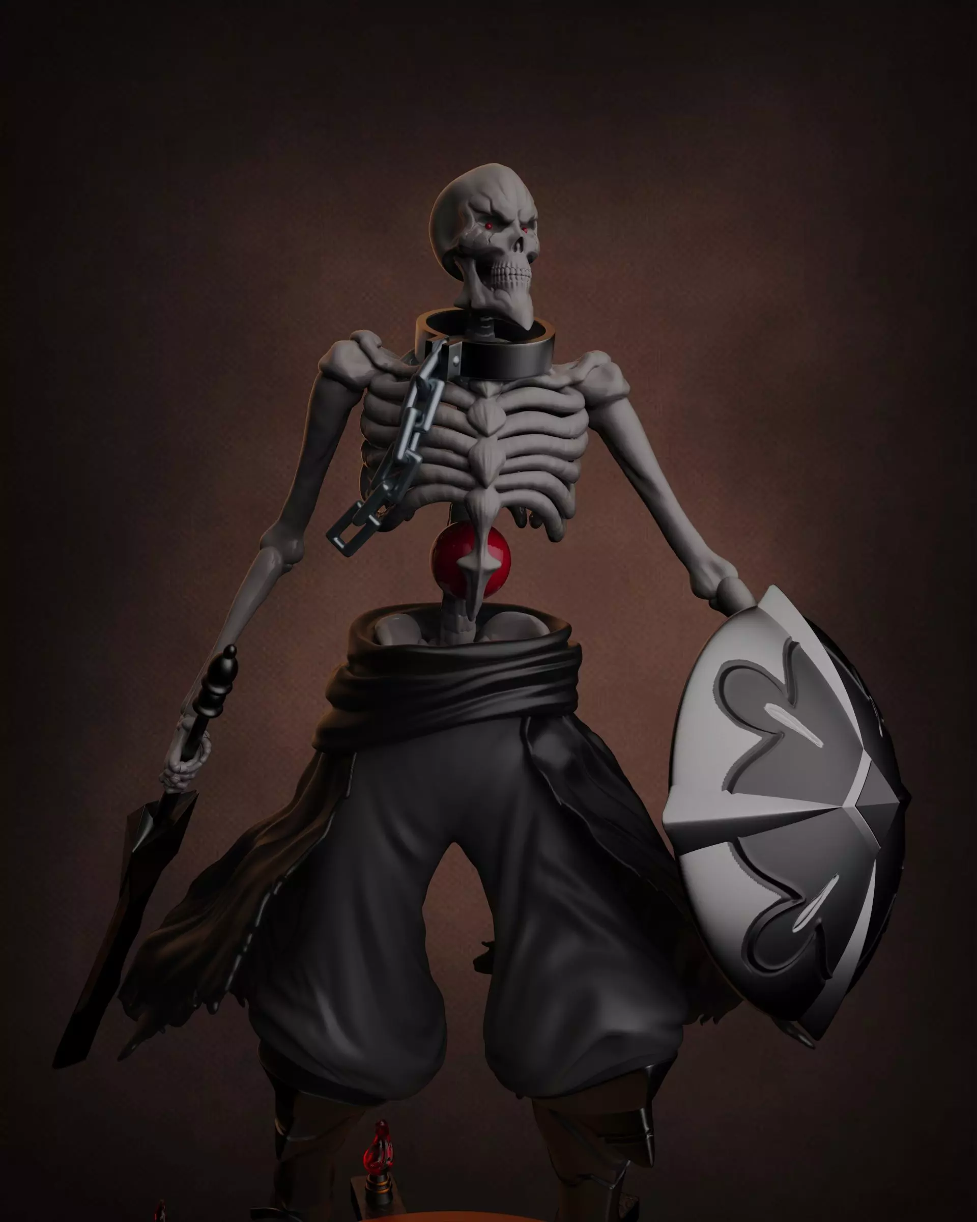Ainz Ooal Gown - Warrior Skeleton 3D print model