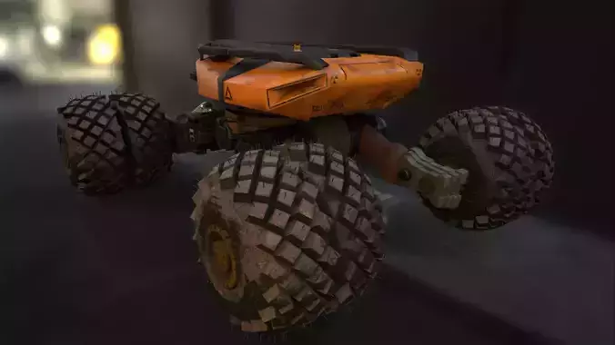 EVE Electric Vehicle 3D Low-poly 3D model