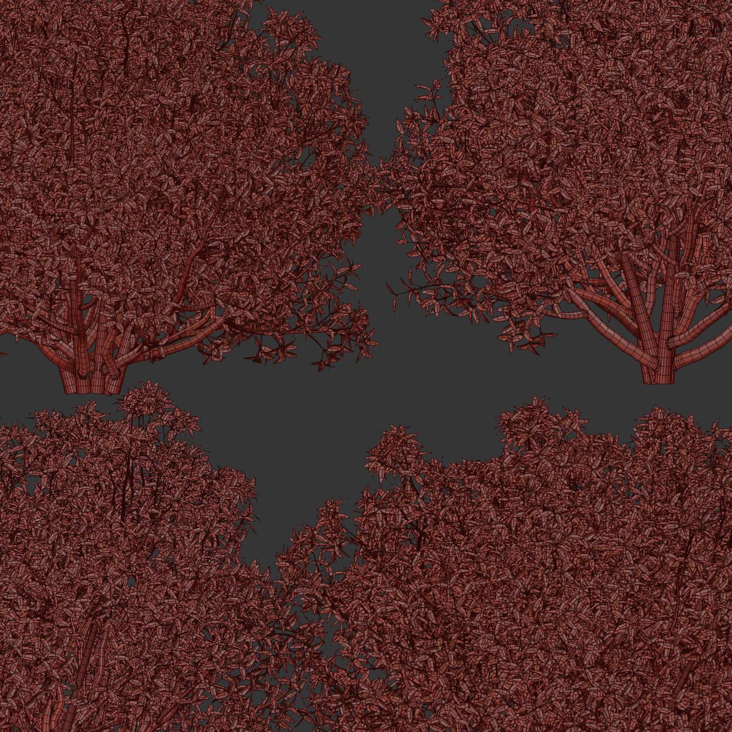 Bushes collection vol 191 3D model_10