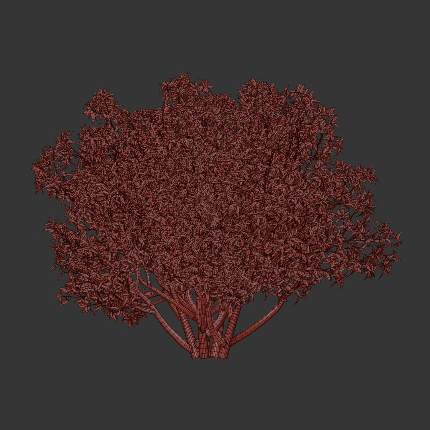 Bushes collection vol 191 3D model_7