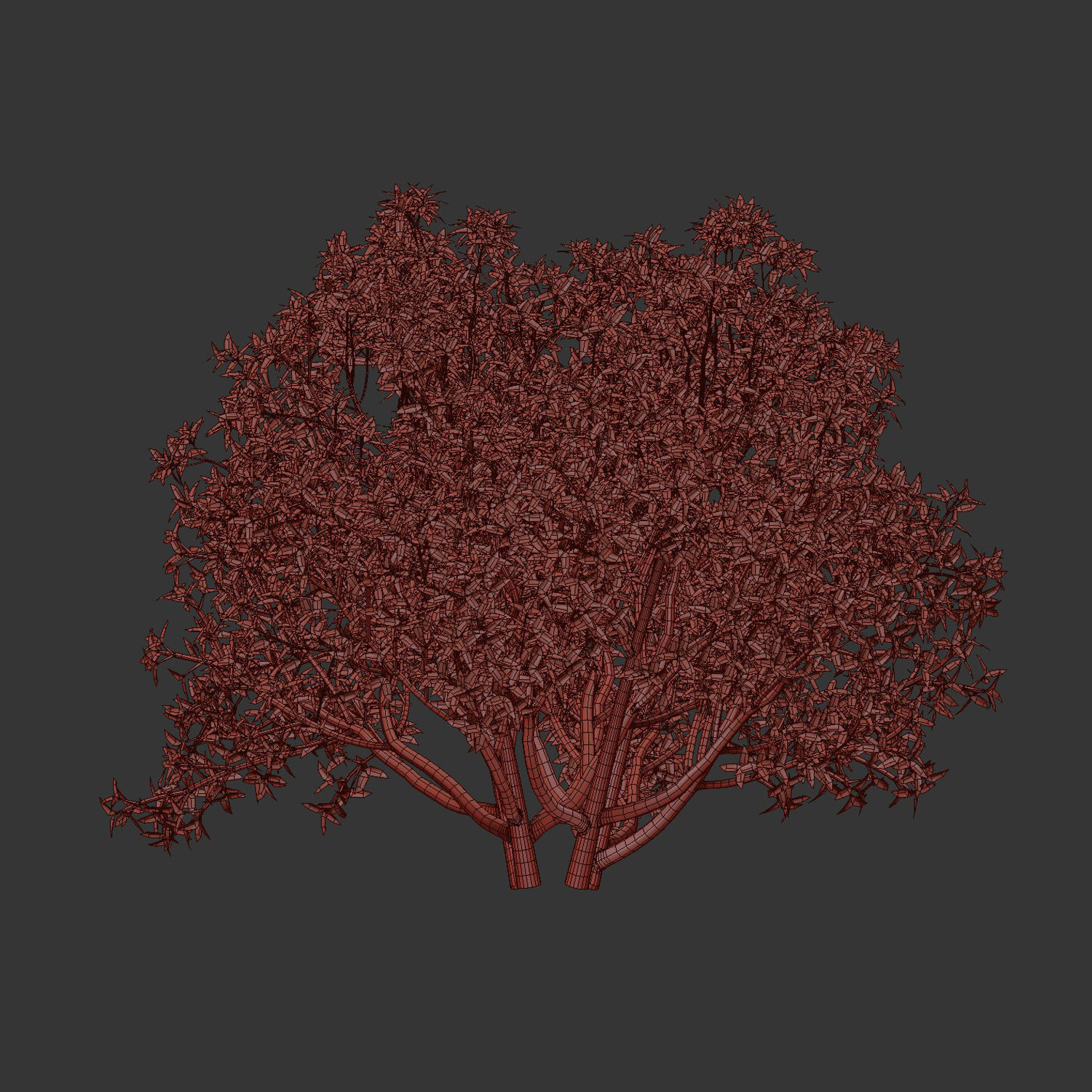 Bushes collection vol 191 3D model_9