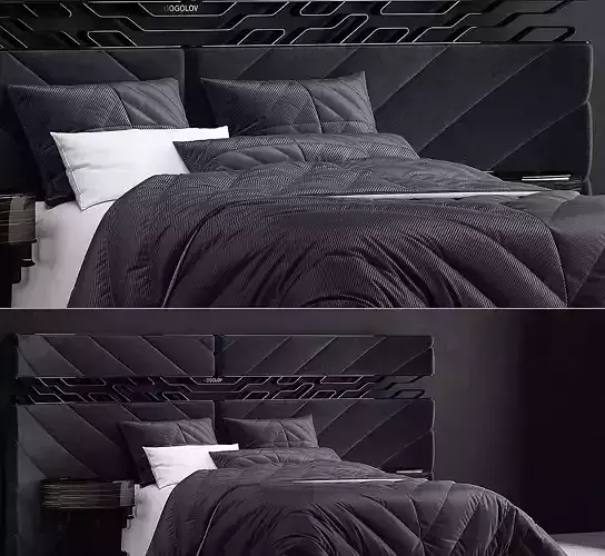 KING BED 3D model