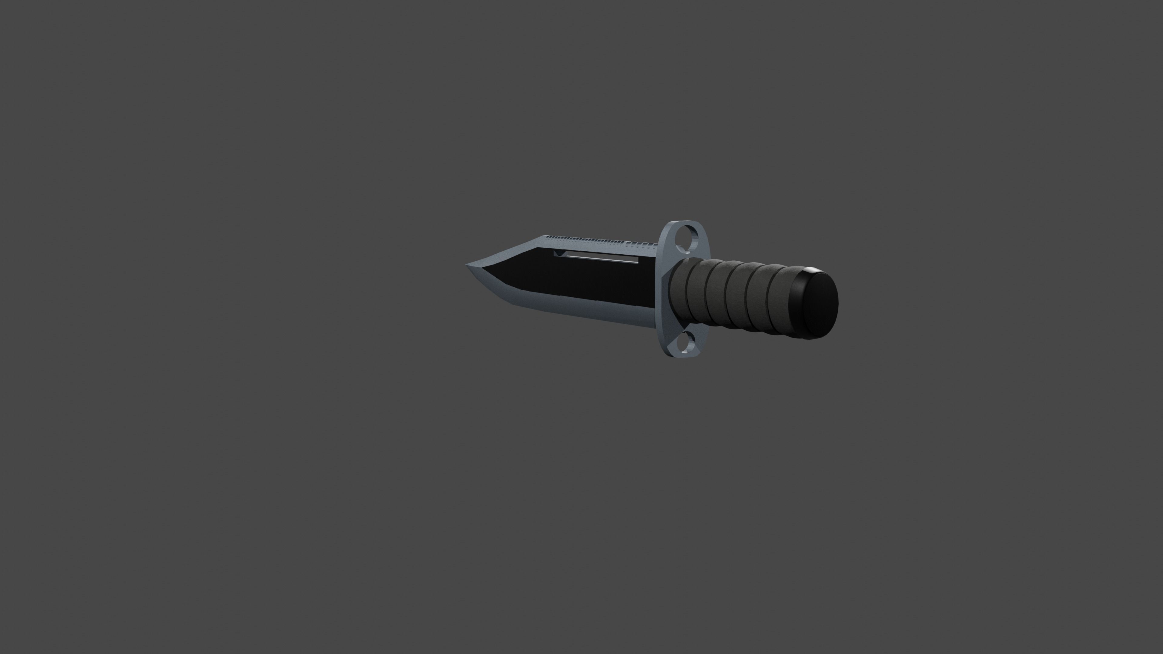 Knife 3D model_2