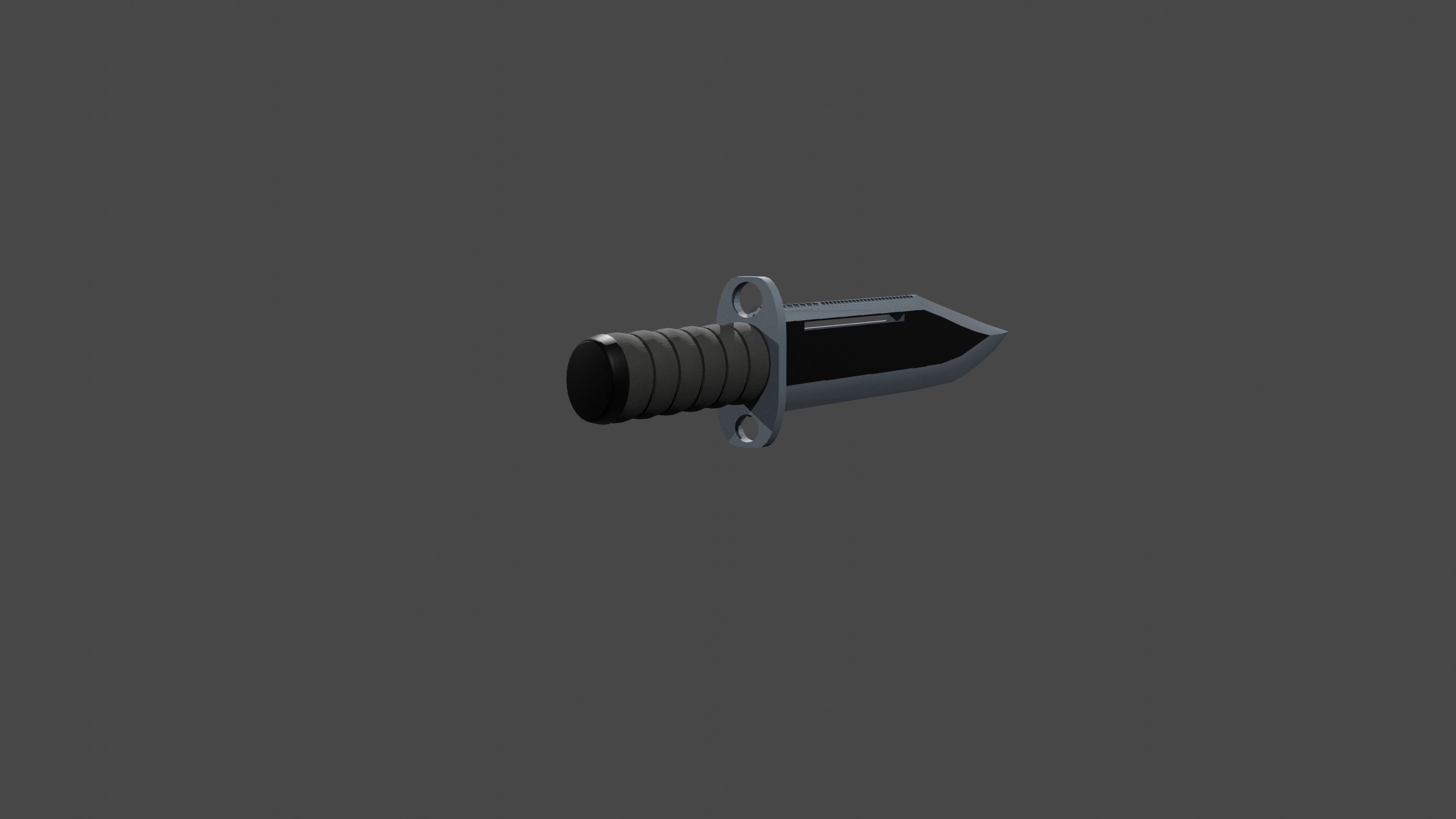 Knife 3D model_4