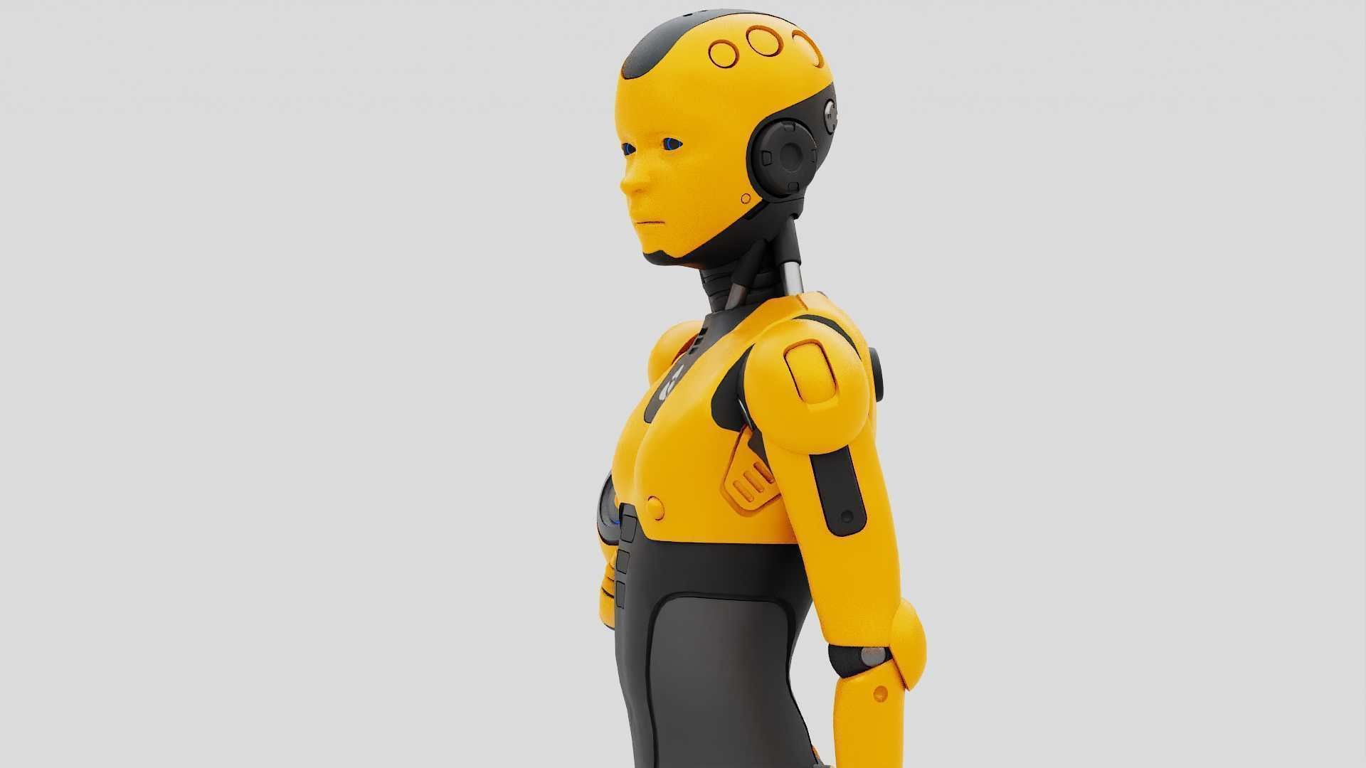 CHILD BOT RIGGED 3D model_22