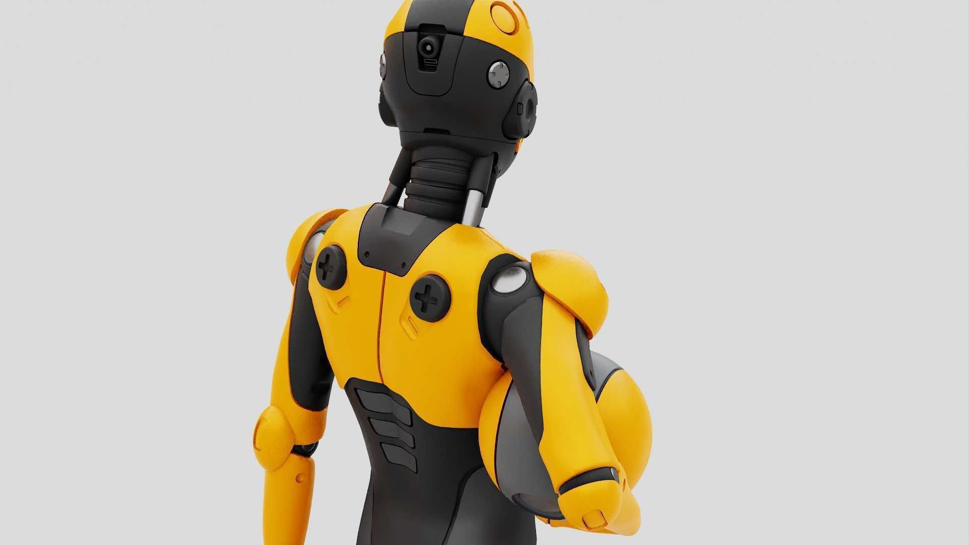 CHILD BOT RIGGED 3D model_18